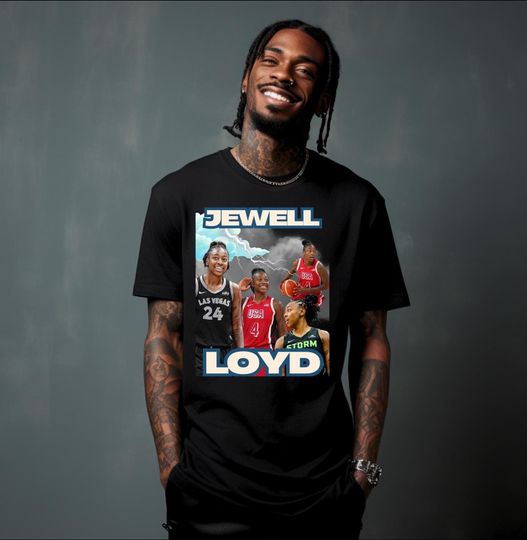 Discover Jewell Loyd Graphic Tee: WNBA Las Vegas Aces & Seattle Storm Shirt