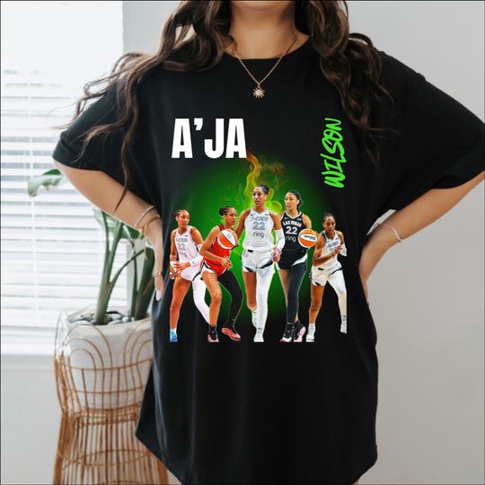 Discover A'ja Wilson Graphic Tee: WNBA Fan Unisex Shirt