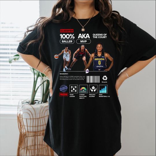 Discover Kelsey Mitchell Graphic Tee: Indiana Fever WNBA Fan Apparel