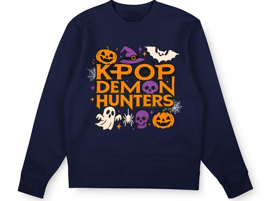 Discover K Pop Demon Hunters - Halloween - Trick or Treat - Ghost - Ghoul - Unisex - Clothing - Sweatshirt - Jumper - Present - Gift -