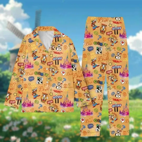Discover Goofy Dog Mickey & Friends Magic Kingdom Summer Trip 2025 Pajamas Set