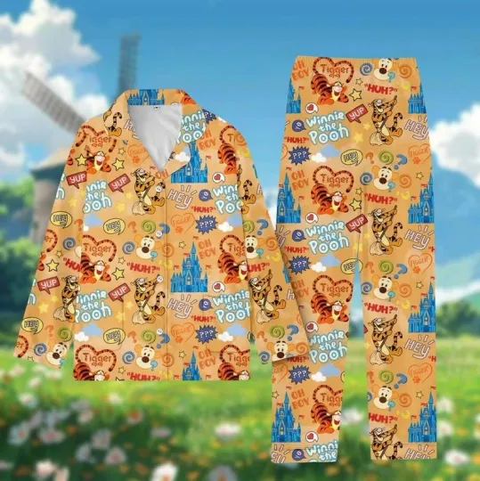 Discover Tigger Winnie The Pooh Magic Kingdom Summer Trip 2025 Pajamas Set