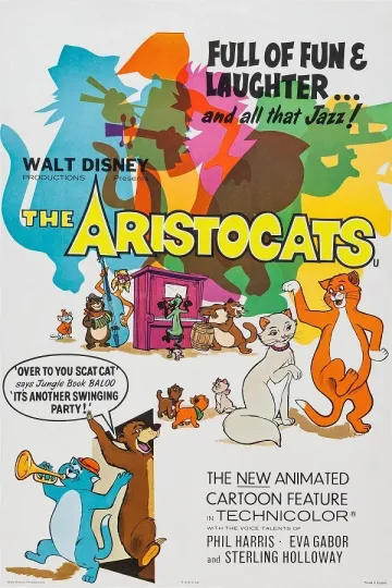 Discover Walt Disney's The Aristocats  movie poster (c)  : 11" x 17"  Aristocats poster