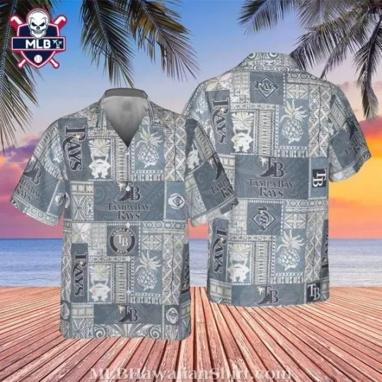Discover Taamppa Baay Raays Monochrome Tribal Pattern Hawaiian Shirt , Gift for Fan