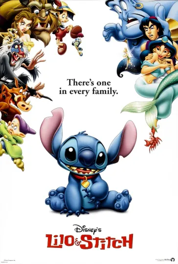 Discover Lilo and Stitch Movie Poster Print  Premium Matte Vertical Disney