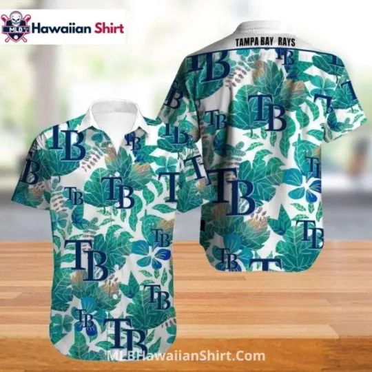 Discover Green Leaf Pattern Taamppa Baay Raays Hawaiian Shirt Tropical Vibe, Gift for Fan