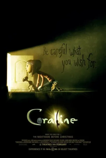 Coraline Movie Poster Print  - Vertical Premium Matte Poster
