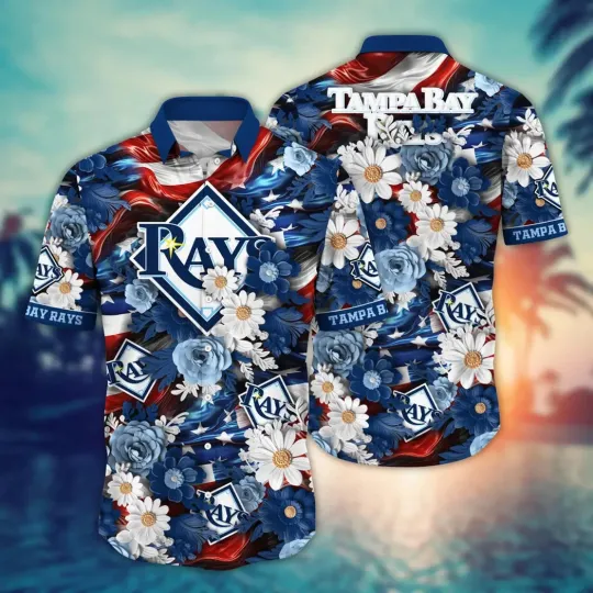 Discover Taamppa Baay Raays Patriotic Floral Hawaiian Shirt Summer Aloha, Gift for Fan