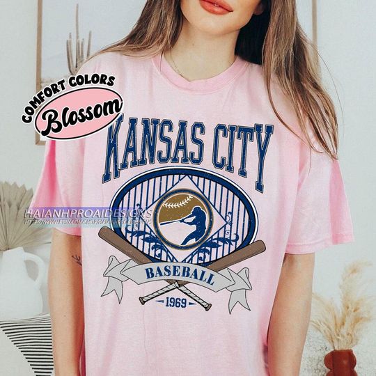 Discover Kansas City Baseball Shirt, Vintage Sports T-Shirt, Retro Baseball Fan Gift