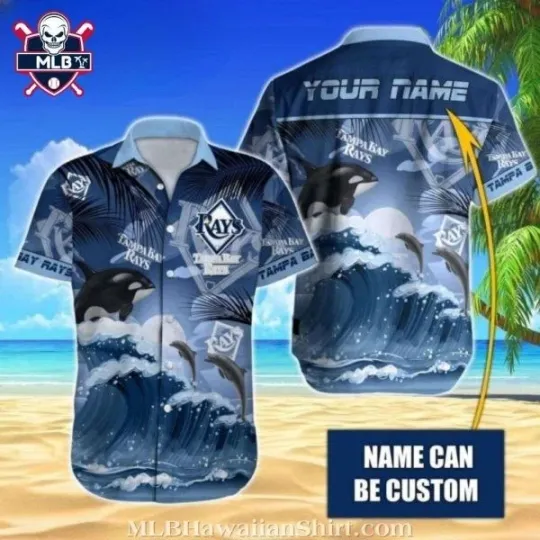Customizable Taamppa Baay Raays Ocean Waves Hawaiian Shirt, Gift for Fan