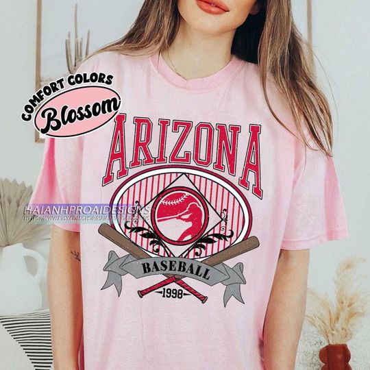 Discover Arizonna Baseball Shirt, Vintage Sports T-Shirt, Retro Baseball Fan Gift