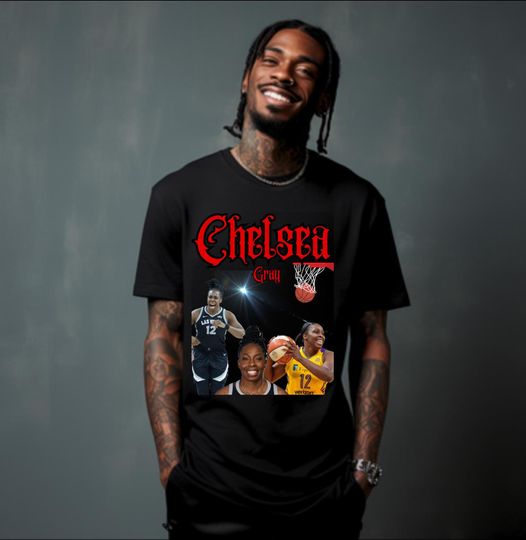 Discover Chelsea Gray Graphic Tee: WNBA Basketball Shirt