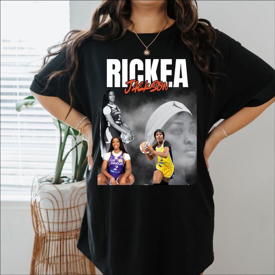 Discover Rickea Jackson LA Sparks Tee: Unisex Cotton Basketball Fan Shirt