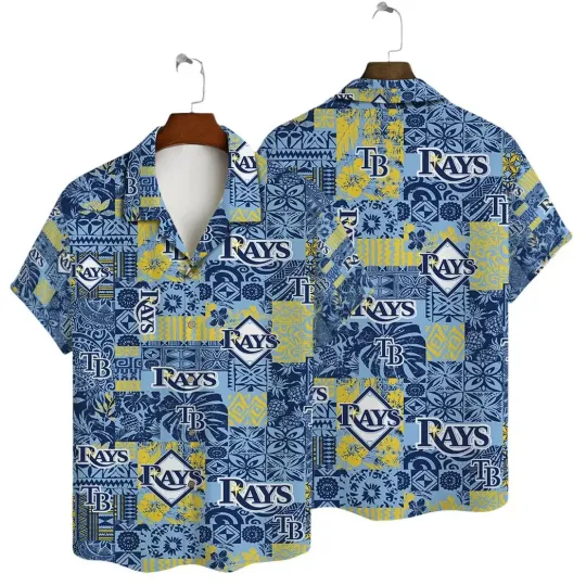 Discover Taamppa Baay Raays Blue Patchwork Hawaiian Shirt Summer Aloha, Gift for Fan