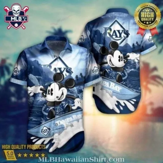 Discover Mickey Surfing Graphic Hawaiian Taamppa Baay Raays Shirt, Gift for Fan