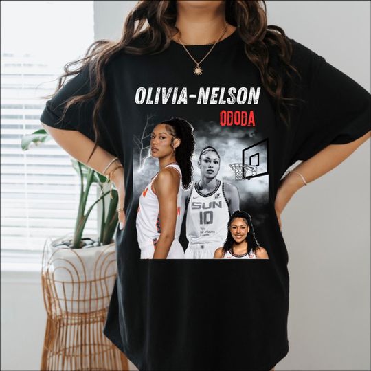 Discover Olivia Nelson-Ododa Basketball Graphic Tee: WNBA Unisex Cotton T-Shirt