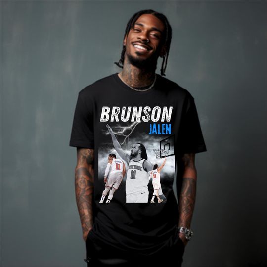 Discover Jalen Brunson Basketball Tee: Unisex Sports Shirt, Hoops Fan Gift