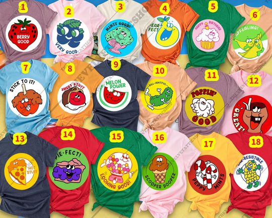 Discover Halloween 2025 Scratch n Sniff Costume Shirt | Funny Retro Food Cartoon Tee | Family Group Outfit or Softball Team Matching Costume