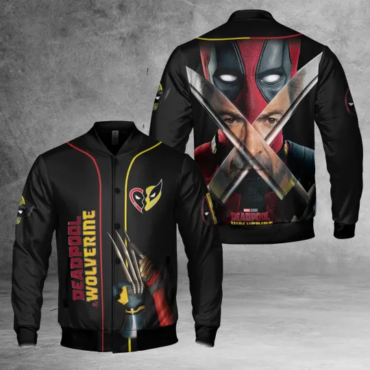 Deadpool And Wolverine Bestie Friends Superhero Let's Fvcking Go Jacket