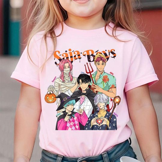 Discover Saja Boys K-pop T-Shirt, Retro Demon Hunters Movie Tee, Spooky Saja Boys Halloween, Saja Boys Boy Band Shirt, Kpop Shirt, Boy Group