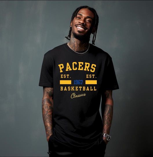 Discover Vintage Indiana Pacers Tee: Retro NBA Basketball Shirt