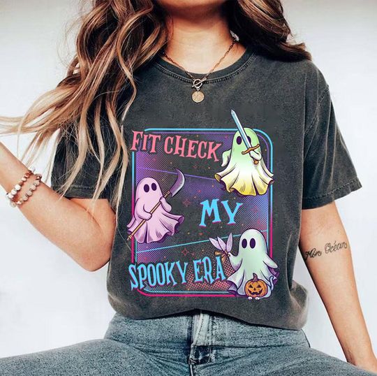 Huntrix Demon Hunters Halloween Fit Check For My Spooky Era Shirt, Cute Spooky Season Kids Shirt, Huntrix Girls,Demon Hunters