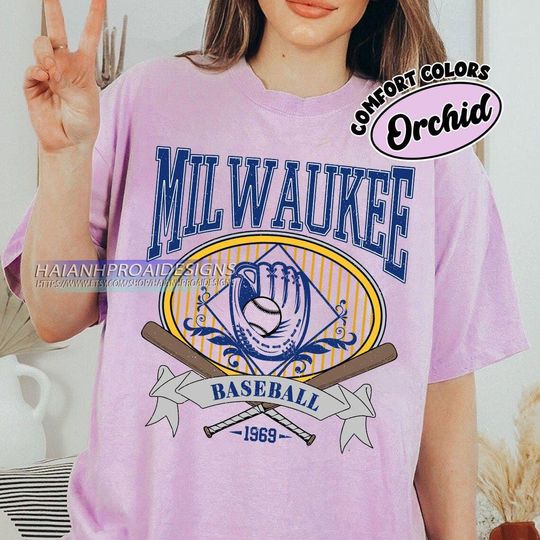 Milwaukee Baseball T-shirt, Retro Milwaukee Baseball shirt, Milwaukee Baseball fan gifl