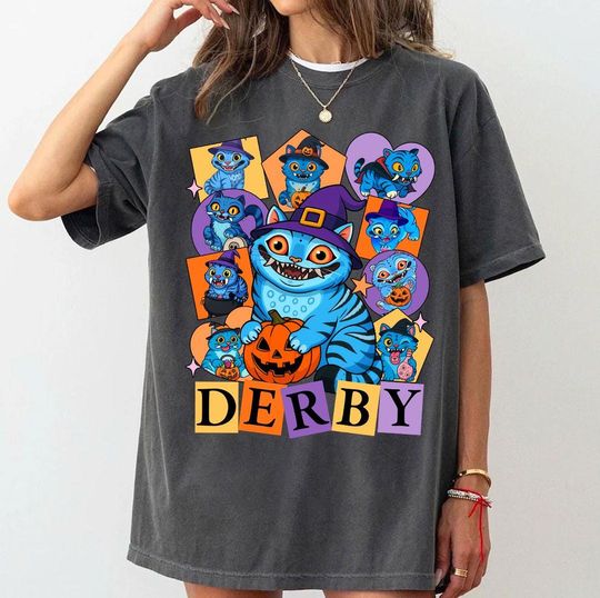 Discover Comfort Colors Derpy Kpop Demon Hunter Halloween Shirt, Derpy Tiger And Bird Cute Spooky T Shirt, Saja Girls KPDH Tee, Kpop Hunter Tiger