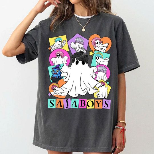 Saja Boys Kpop Demon Hunter Halloween Shirt, Halloween Huntrix Anime Idols, Comfort Color Unisex Youth Shirt, Kpop Movie Fan