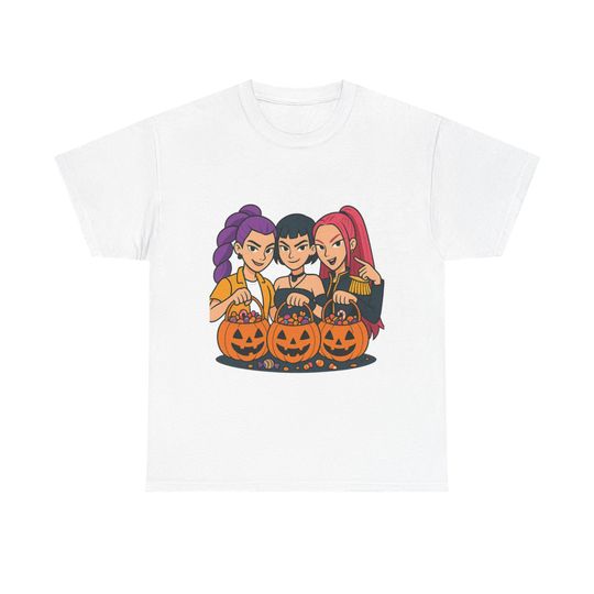 Discover K Pop Demon Hunters Halloween Tee, Unisex T-Shirt Shirt Costume, Graphic demon Anime Manga Fan Gift, Korean Pop Culture Fashion