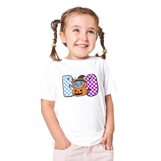 Discover Boo Huntrix Halloween Shirt, Demon Hunter Boo Pumpkin Shirt, Demon Hunter Kids Shirt, Gift Kpop Movie Shirt