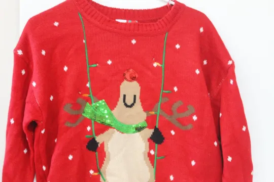 Discover NWT Merry Wear Merry Christmas Ugly Sweater Size Large Holiday light up