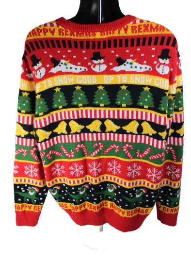Discover Ugly Christmas Sweater Happy Rexmas T Rex Size LRG  Up to Snow Good H&M