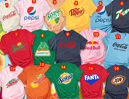 Discover Drink Halloween Matching Shirt, Soda Lover Costume Tee 2025, Beverage Parody Top, Matching Group Outfit, Party Squad Shirt, Softball Costume