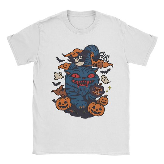 Men's Derpy Tiger Halloween Demon Ghost Kpop Demon Hunters T Shirts Cotton Tops Funny