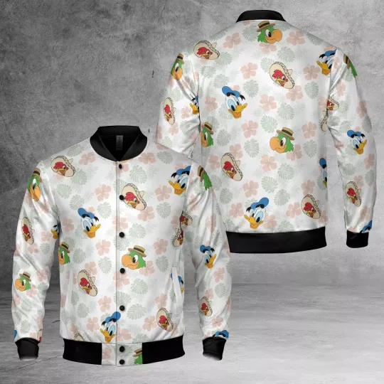 Discover The Three Caballeros Panchito José Donald Aloha Floral Jacket