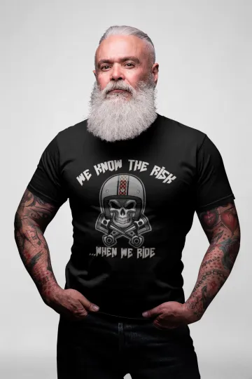 Discover Haarleyy Davidson Skeleton Rock N Roll Biker T-Shirt