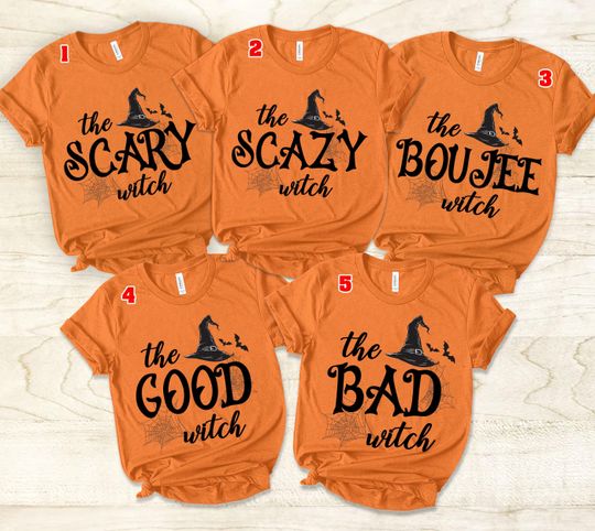 Discover Matching Halloween Friend Shirt,Funny Halloween Shirt,Matching Friend Tee,Gifts for Halloween, The Boo Crew,Witch Crew,Halloween Group Shirt