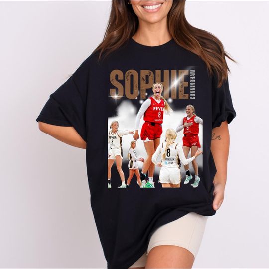 Discover Sophie Cunningham T-Shirt: Indiana Fever WNBA Unisex Tee