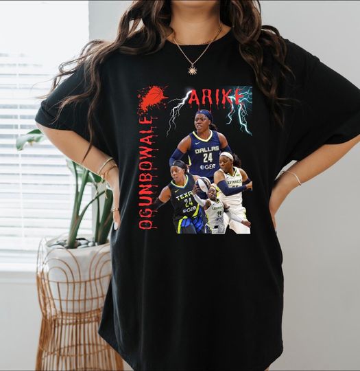 Discover Arike Ogunbowale Graphic Tee: Dallas Wings WNBA Unisex Shirt