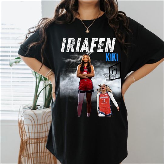 Discover Kiki Iriafen Graphic Basketball Tee, Sports Fan Apparel, Unisex Basketball Tee, Basketball Gift for Him or Her