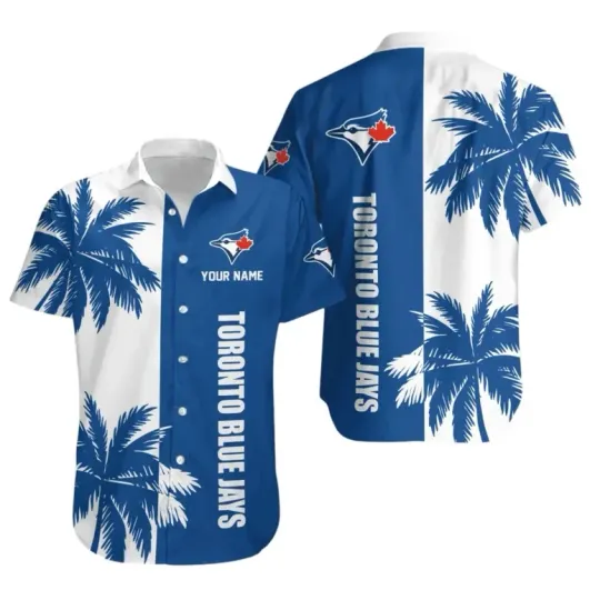 Discover Toronto Blue Jays Tropical Breeze Custom Name Hawaiian Shirt Summer Aloha