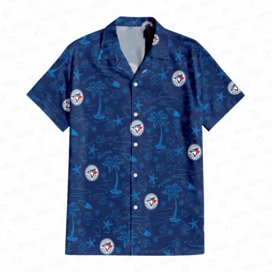 Discover Toronto Blue Jays Aloha Paradise Hawaiian Shirt Summer Aloha