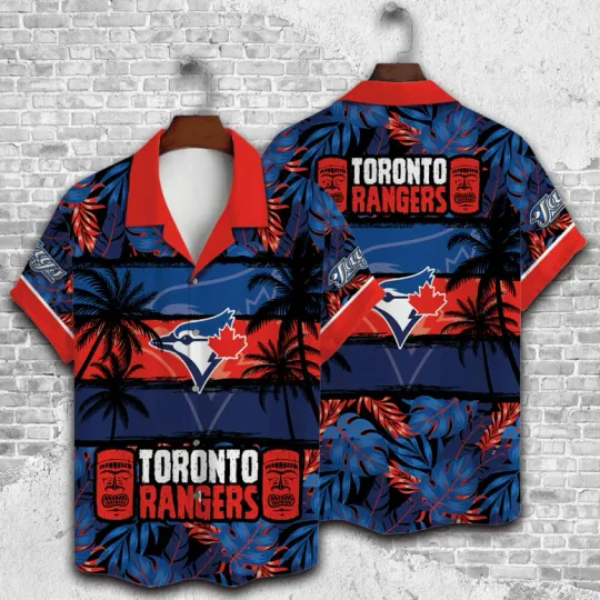 Discover Toronto Rangers Tropical Vibes Hawaiian Shirt Unisex Adults S-5XL