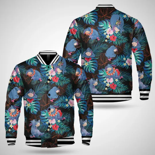 Cute Eeyore Winnie The Pooh Tropical Beach Vacation Aloha Summer Jacket