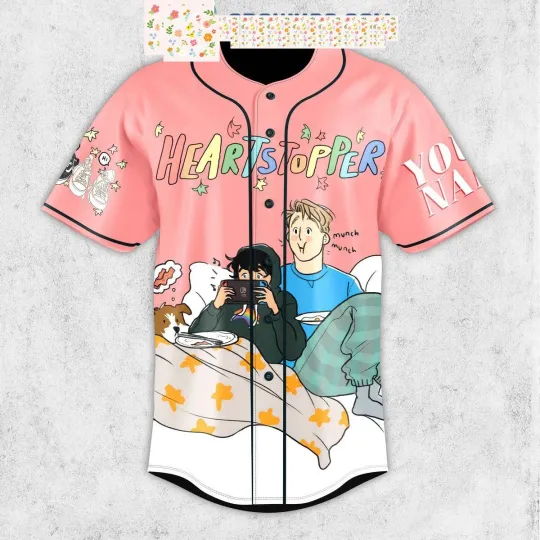 Heartstopper School Love Fan Personalized Baseball Jersey