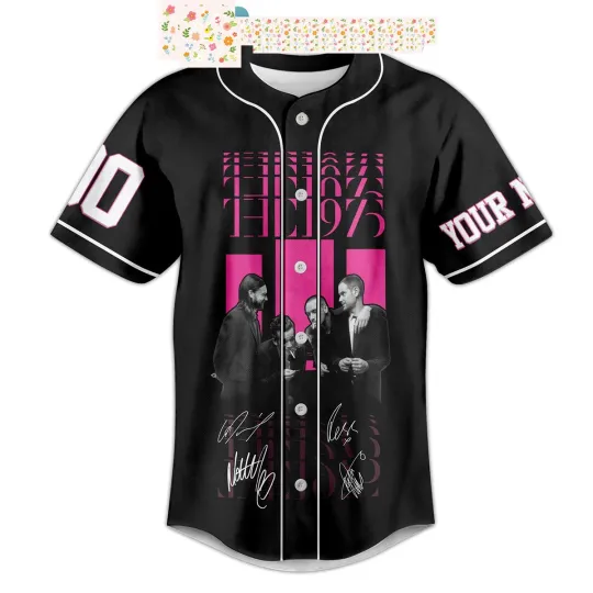 Discover The 1975 At Their Very Best Tour Black Baseball Jersey
