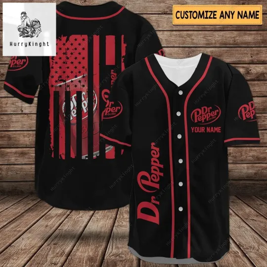 Discover Custom Dr Pepper Baseball Jersey
