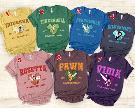 Tinkerbell Fairy T-Shirt, Tinkerbell Matching Shirt, Tinkerbell And The Pirate Fair, Bestie Group Shirt, Disney Halloween Shirt, Xmas Shirt