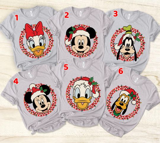 Discover Retro Mickey Shirt, Disney Christmas Shirt, Mickey Minnie Christmas Shirt, Disney Christmas Party Shirt, Matching DisneyChristmas Shirts